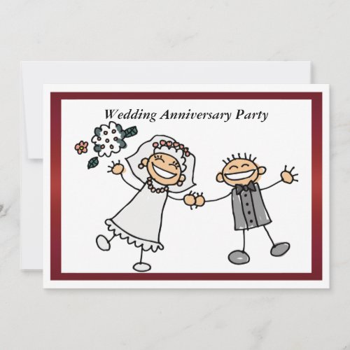Funny Wedding Anniversary Invitation
