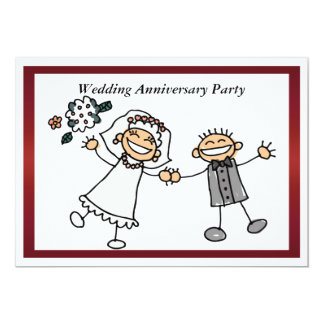 Funny Wedding Anniversary Invitation