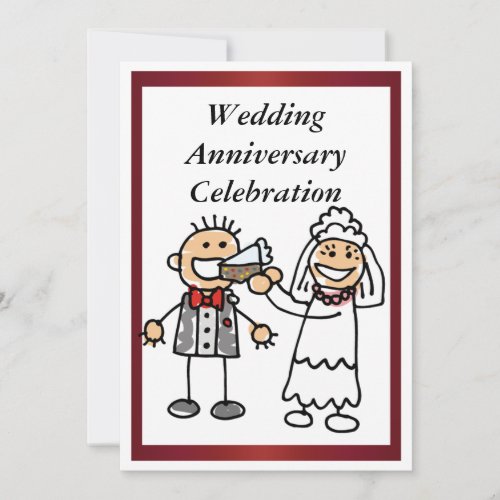 Funny Wedding Anniversary Invitation