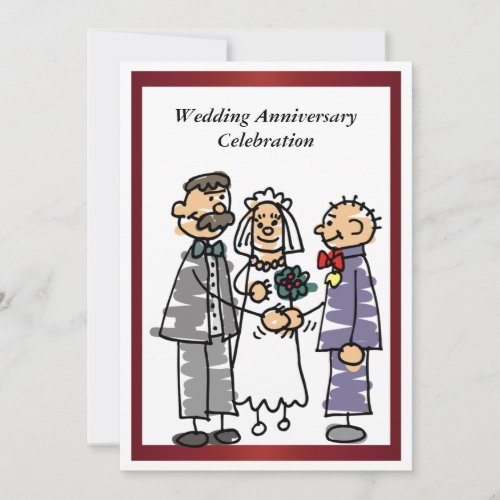 Funny Wedding Anniversary Invitation