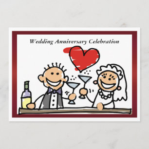 Funny Wedding Anniversary Invitation