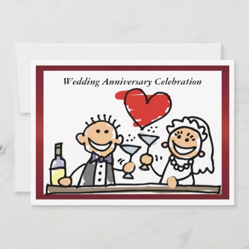 Funny Wedding Anniversary Invitation