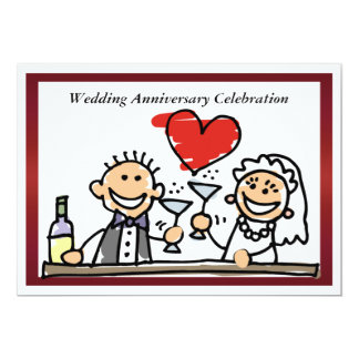 Funny Wedding Anniversary Invitation