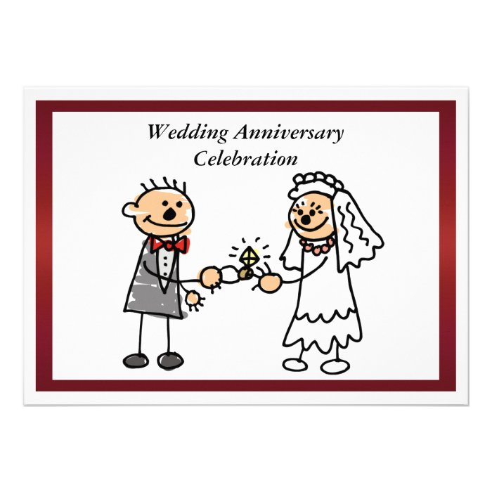 Funny Wedding Anniversary Invitation