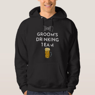 Funny Wedding Bachelor Party Grooms Drinking Team Hoodie