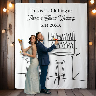Funny Wedding Backdrop Photo Prop