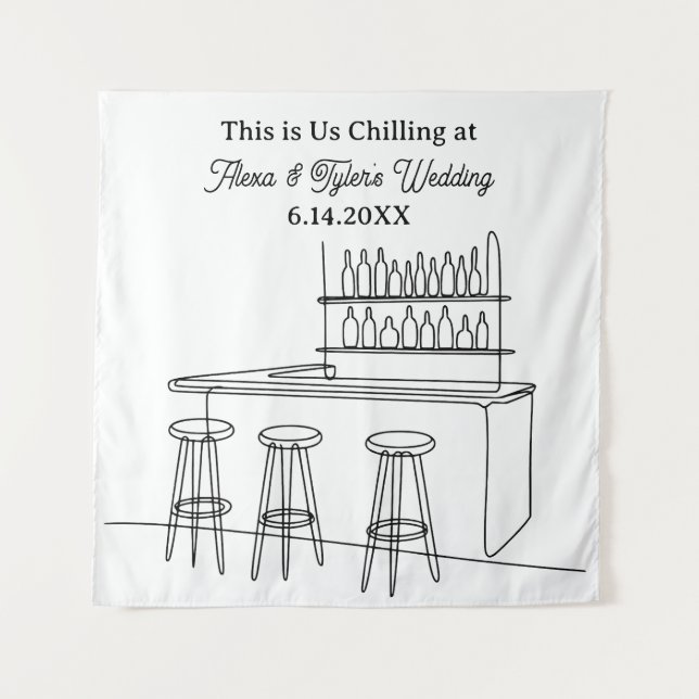 Funny Wedding Backdrop Photo Prop (Front)