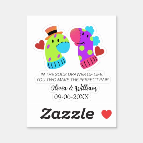 Funny Wedding Card Couples Card Funny Engagement Sticker