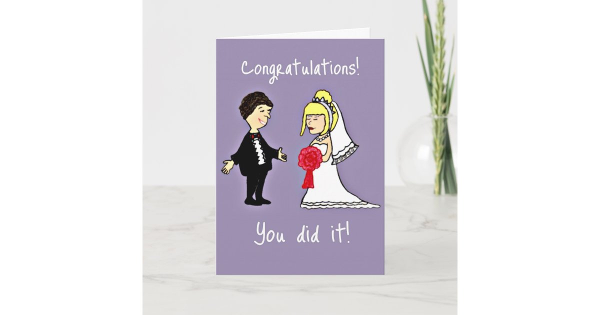 funny wedding congratulations
