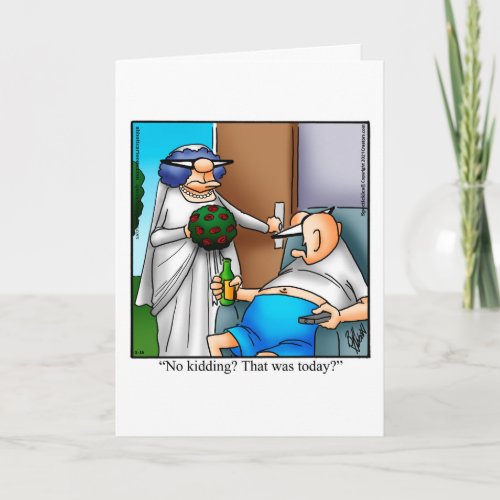 Funny Wedding Congratulations Greeting Card