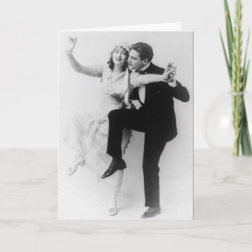 Funny wedding congratulations vintage photo card