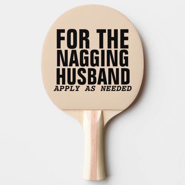 Funny Wedding Gift Spanking Paddle NAGGING HUSBAND (Front)