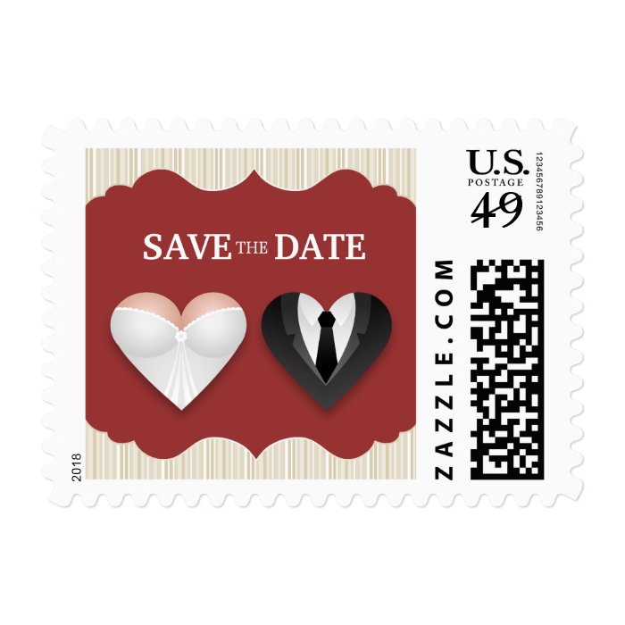 Funny Wedding Hearts   Save the Date stamps
