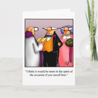 Funny Wedding Humor Greeting Card
