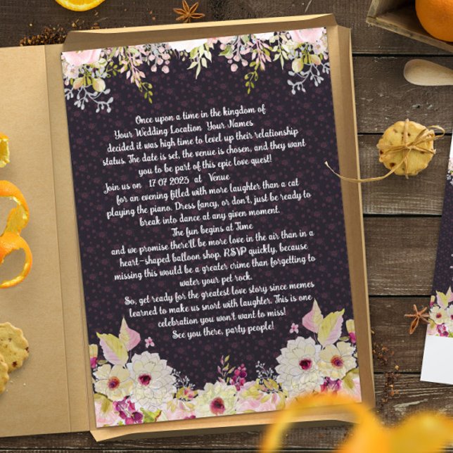 Funny Wedding Invitations Wording (Creator Uploaded)