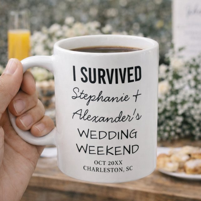 Funny Wedding Merch Custom Wedding Favor Keepsake Coffee Mug (Creator Uploaded)