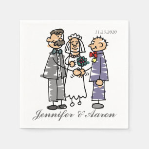 Funny Wedding Paper Napkins