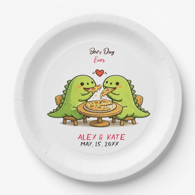 Funny Wedding  Paper Plates (Front)