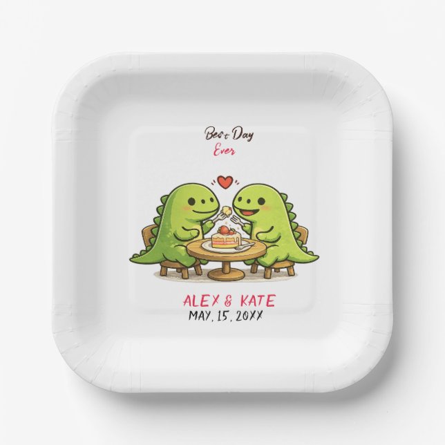 Funny Wedding  Paper Plates (Front)