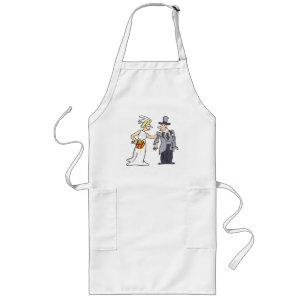 Funny Wedding Picture Long Apron