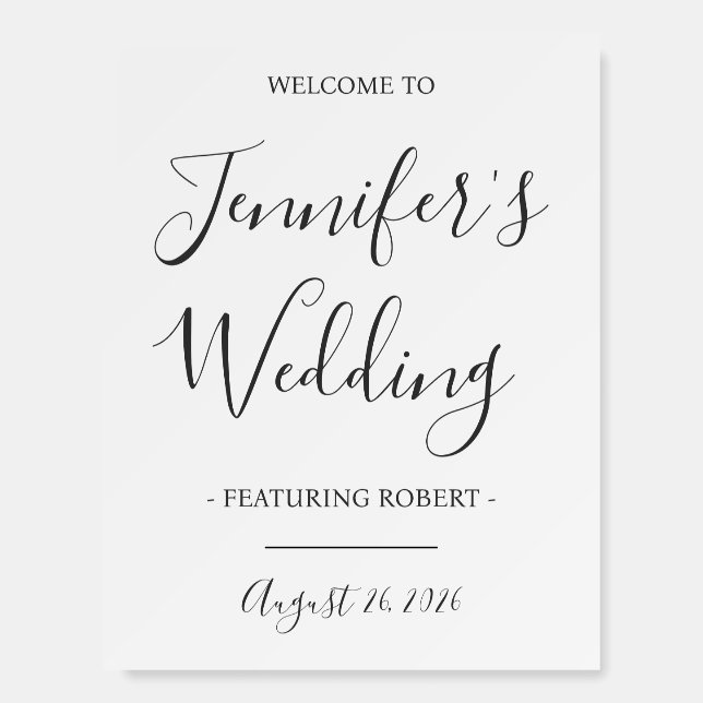 Funny Wedding Reception, Bride featuring Groom Foam Board (Front)