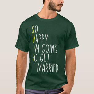 Funny Wedding Sarcastic Groom Bride Engagement Mar T-Shirt