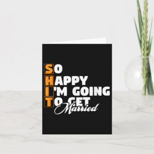 Funny Wedding Sarcastic Groom Bride Engagement Wed Card