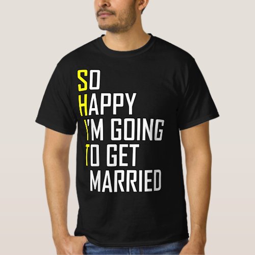 Funny Wedding Sarcastic Groom Bride Engagement Wed T_Shirt