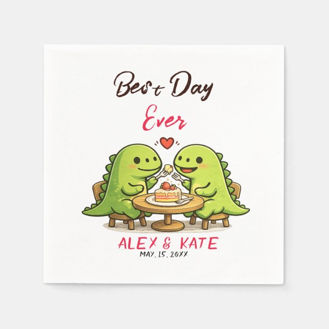 Funny Wedding Save the Date  Napkins (Front)