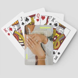 Funny wedding Save The Date photo Playing cards
