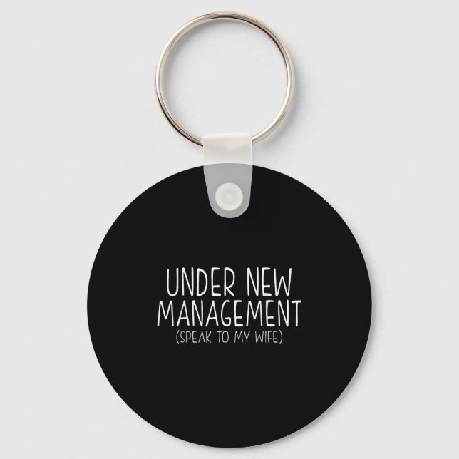 Funny Wedding Saying New Husband Humor Quote, Newl Keychain (Front)