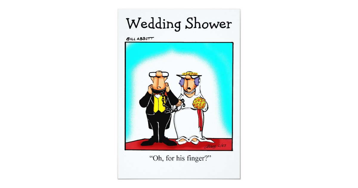Funny Wedding Shower Invitations