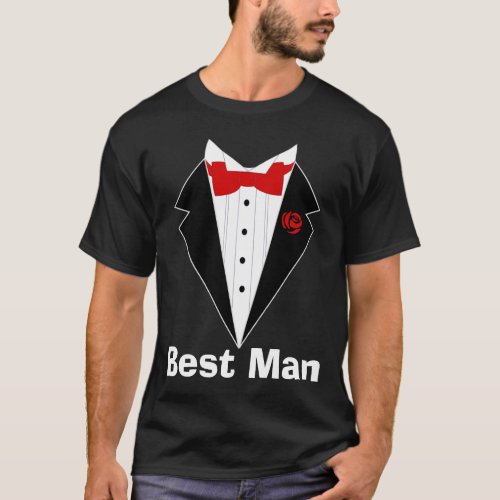 Funny wedding t shirt groom best man groomsman T_Shirt