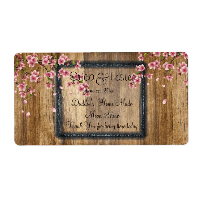 Funny, Wedding Wine, Moonshine Custom Label (Front)