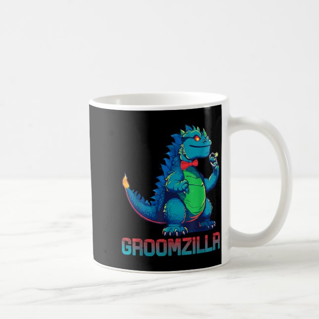 Funny Weding Groomzilla Design For Party  Coffee Mug (Right)