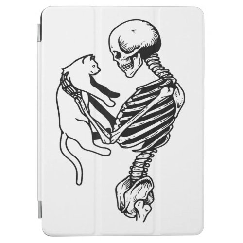 FUNNY WEDNESDAY CAT HALLOWEEN CAT SPOOKY CAT SCARY iPad AIR COVER