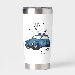 Funny Wee-Woo Car Cartoon  Insulated Tumbler