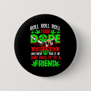 Funny Weed T Lover Roll Joint Friend Smoking Short Button
