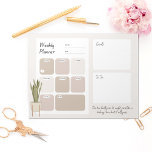 Funny Weekly Planner With Plant Notepad at Zazzle