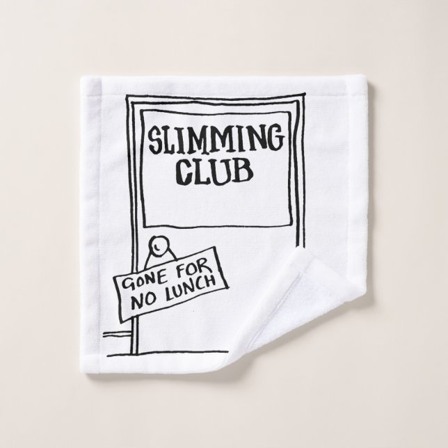 Funny Weight Watchers Slimming Club Flannel Wash Cloth (Wash Cloth)