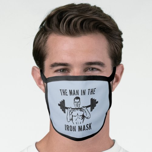 Funny Weightlifter Body Builder Iron Fitness Joke Face Mask
