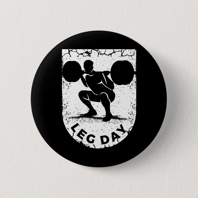 Funny Weightlifting for a Bodybuilder Button (Front)