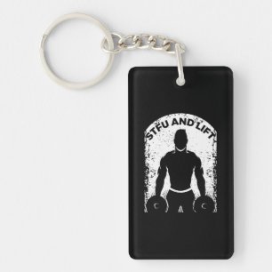 Funny Weightlifting for a Bodybuilder Keychain