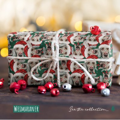 Funny Weimaraner Christmas Pattern Wrapping Paper