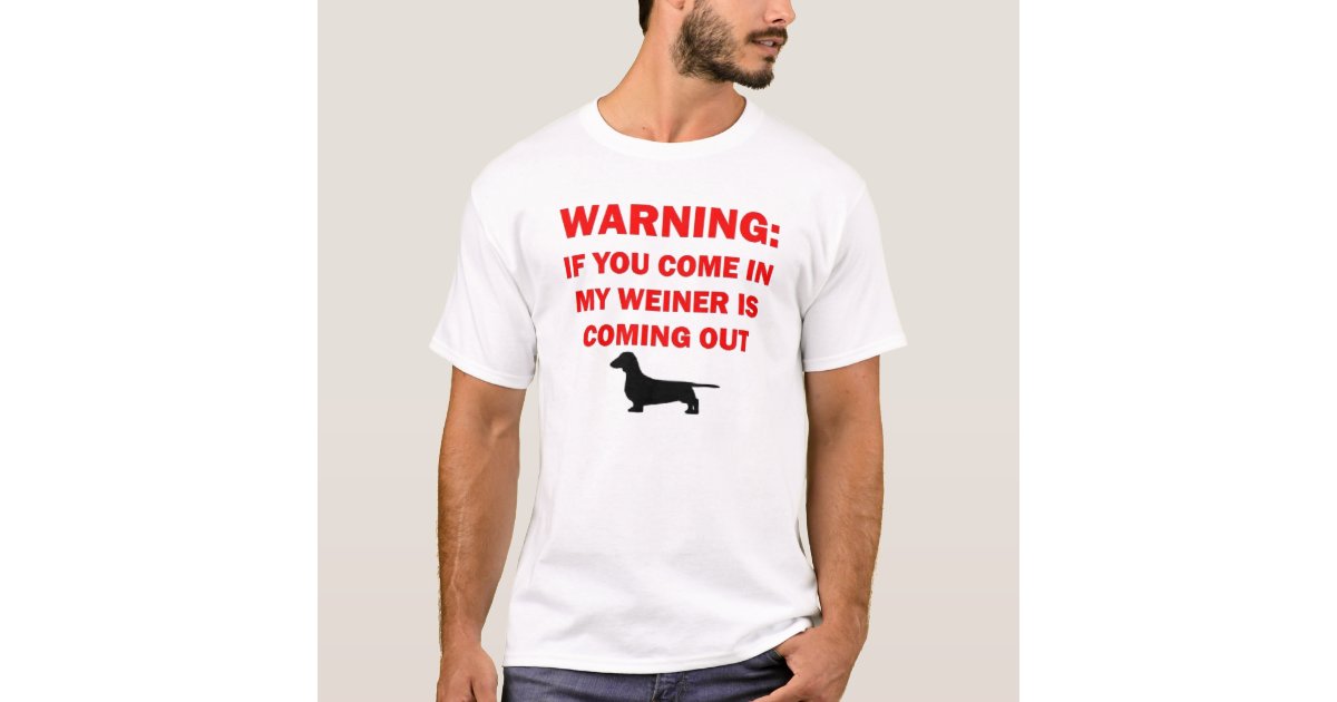 Funny Weiner Dog Joke TShirt Zazzle