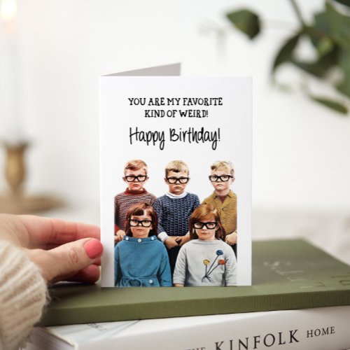 Funny Weird Birthday Greeting Card