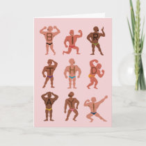 Funny Weird Chest Hair Birthday Greeting Card