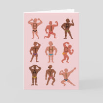 Funny Weird Chest Hair Birthday Greeting Card