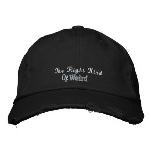 Funny Weird Quote Black Pink White Vintage  Embroidered Baseball Cap