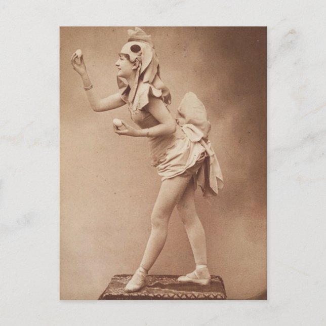 Funny Weird Vintage Photograph of Chicken Costume Postcard (Front)